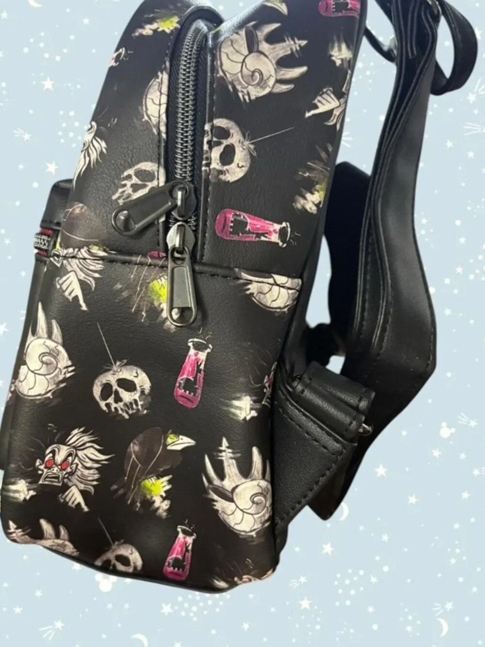 NWOT Disney Loungefly Villains Mini Backpack All Over Print